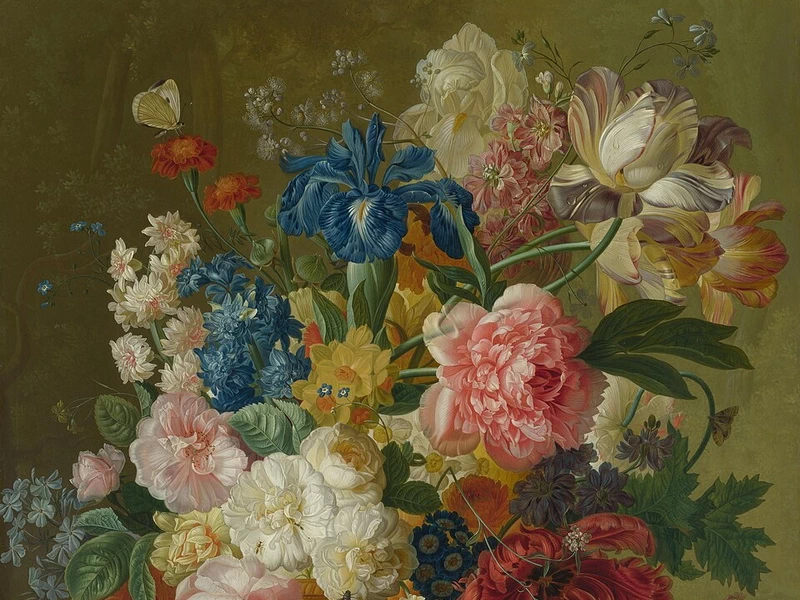 1754-Paul Theodor van Brussel - Fiori in un vaso